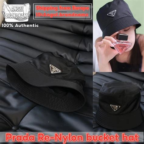 หมวก prada bucket แท|หมวกบักเก็ต Re.